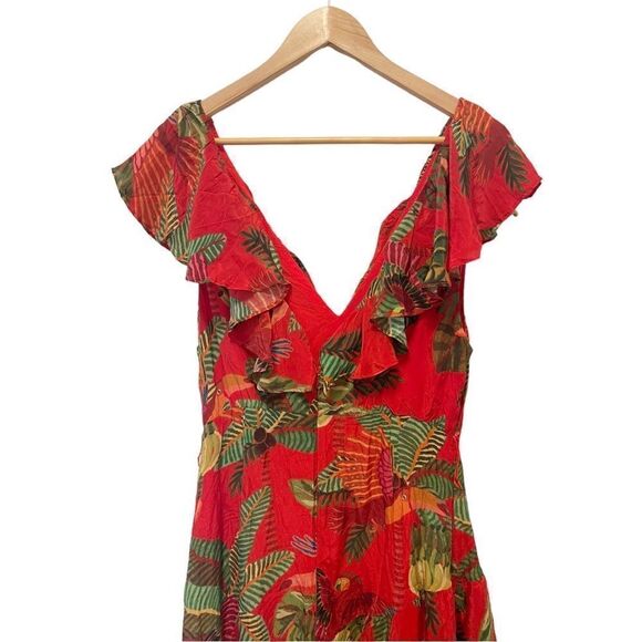 Farm Rio Red Forest Birds without Belt size M - Picture 11 of 13